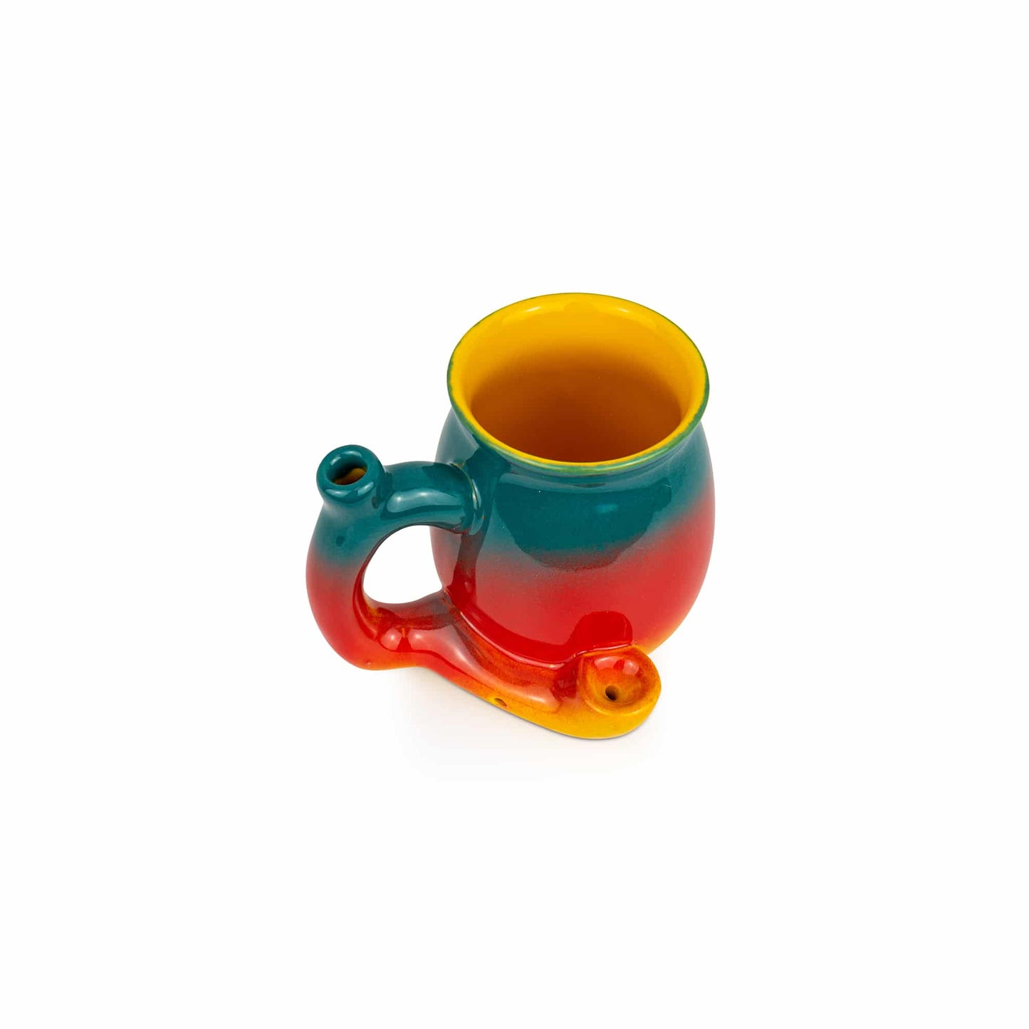Ceramic Coffee Mug Pipe - 10.5oz Tropical Sunrise image 2