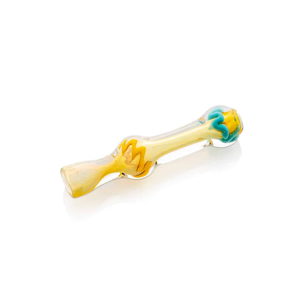 3.25" Fumed Zig Zag Glass Chillum image 4