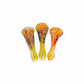 3.5" Gold Fumed Design Spoon Pipe image 0