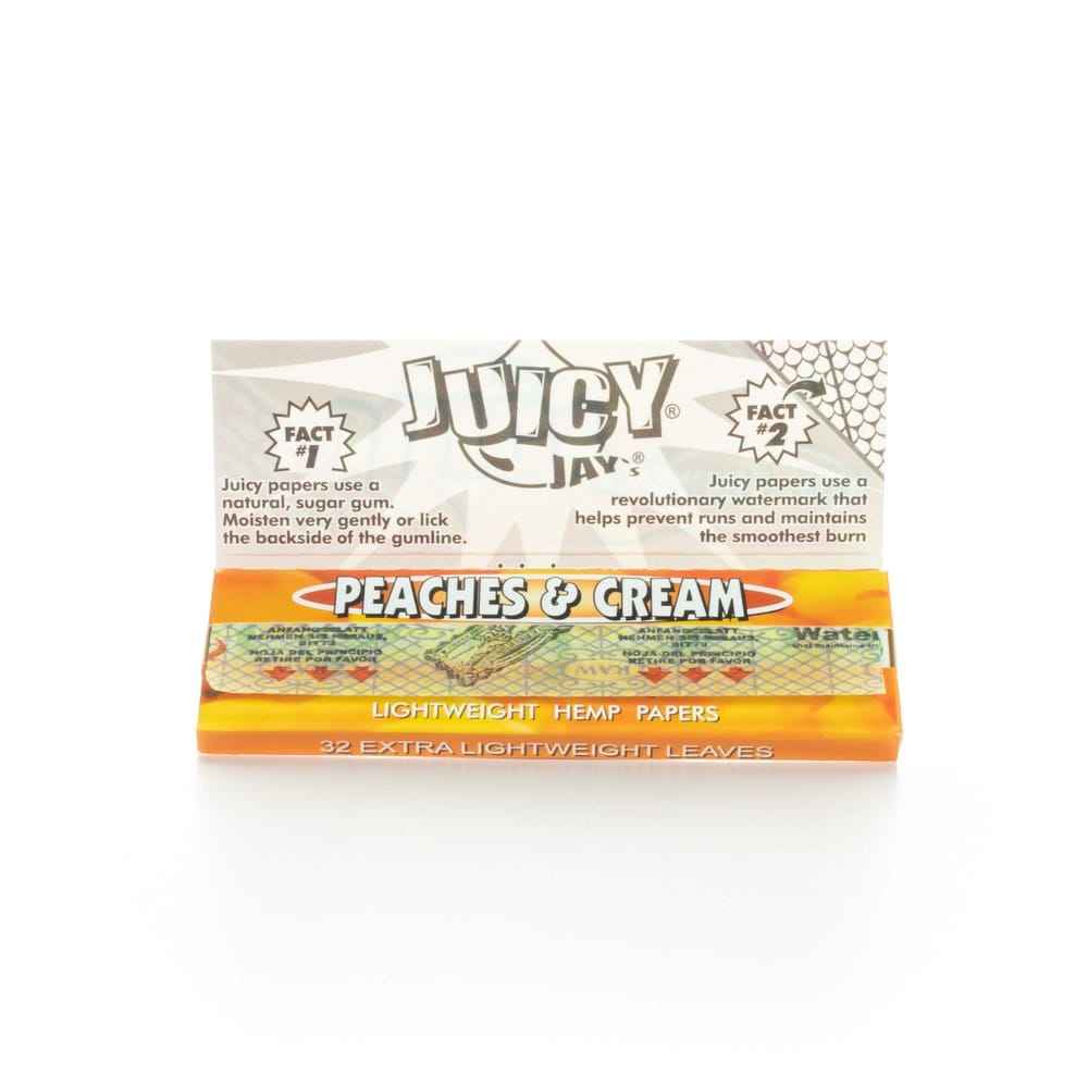 Juicy Jay's Rolling Papers - Peaches N Cream - 1 1/4"