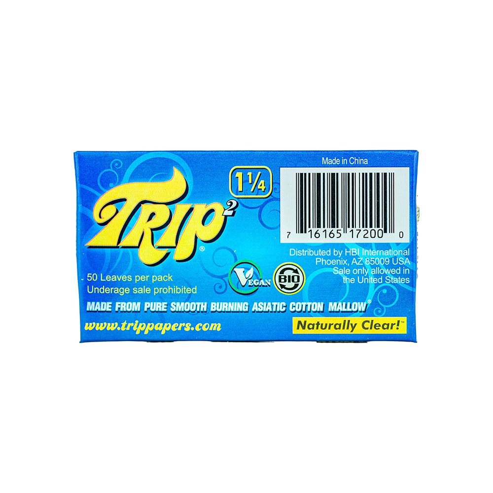 Trip 2 Mini Clear Rolling Papers - 1 1/4" image 1