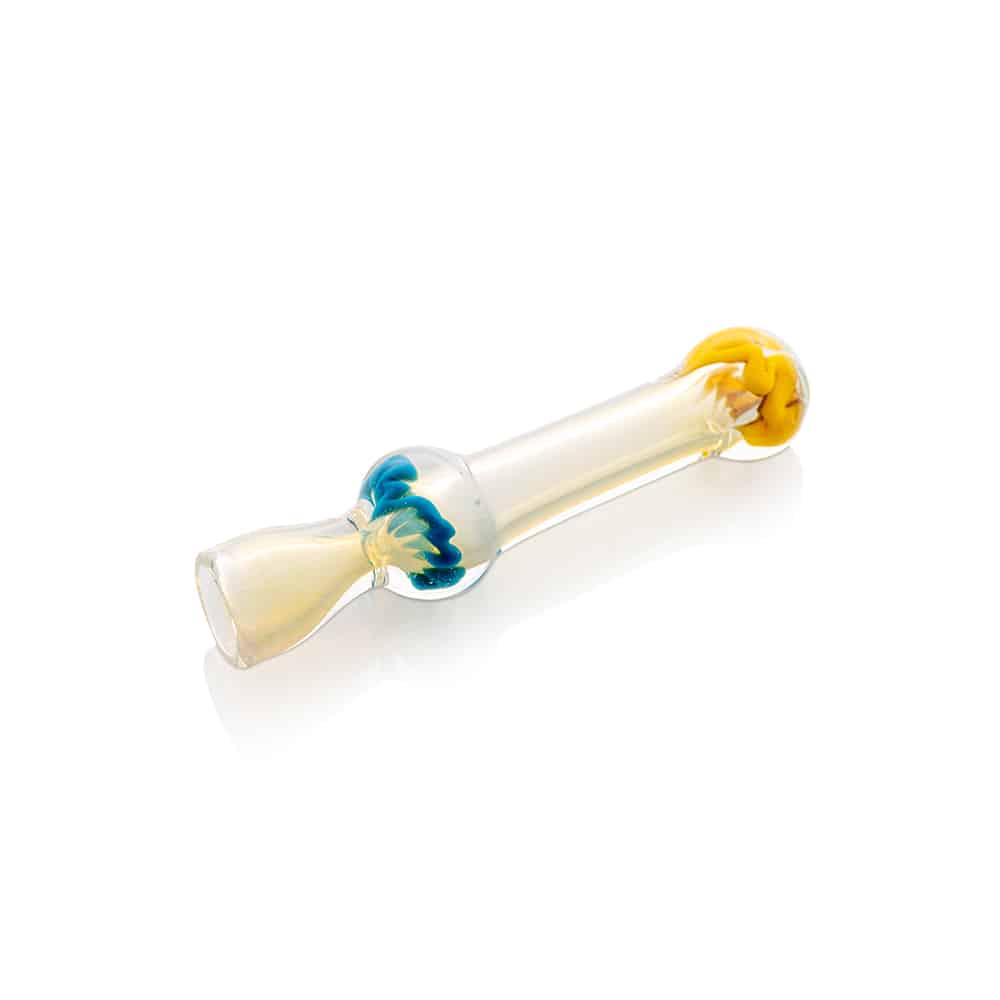 3.25" Fumed Zig Zag Glass Chillum image 3
