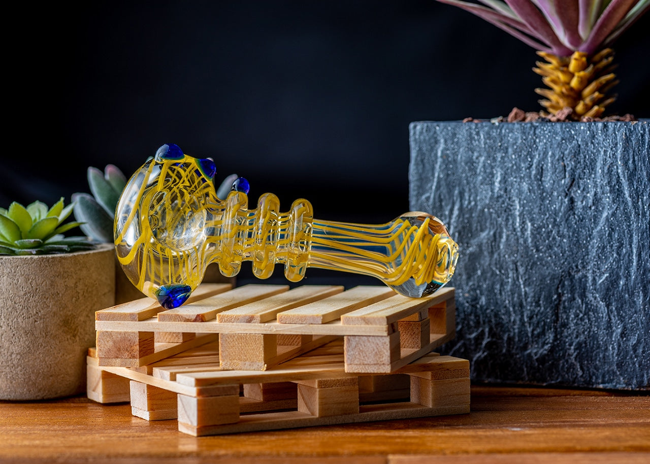 4" Silver Fumed Spoon Pipe image 5