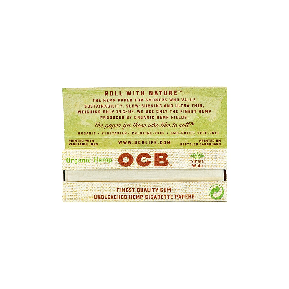 OCB Organic Hemp Rolling Papers - Single Wide image 2