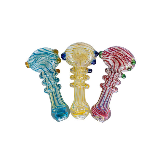 4" Silver Fumed Spoon Pipe image 0