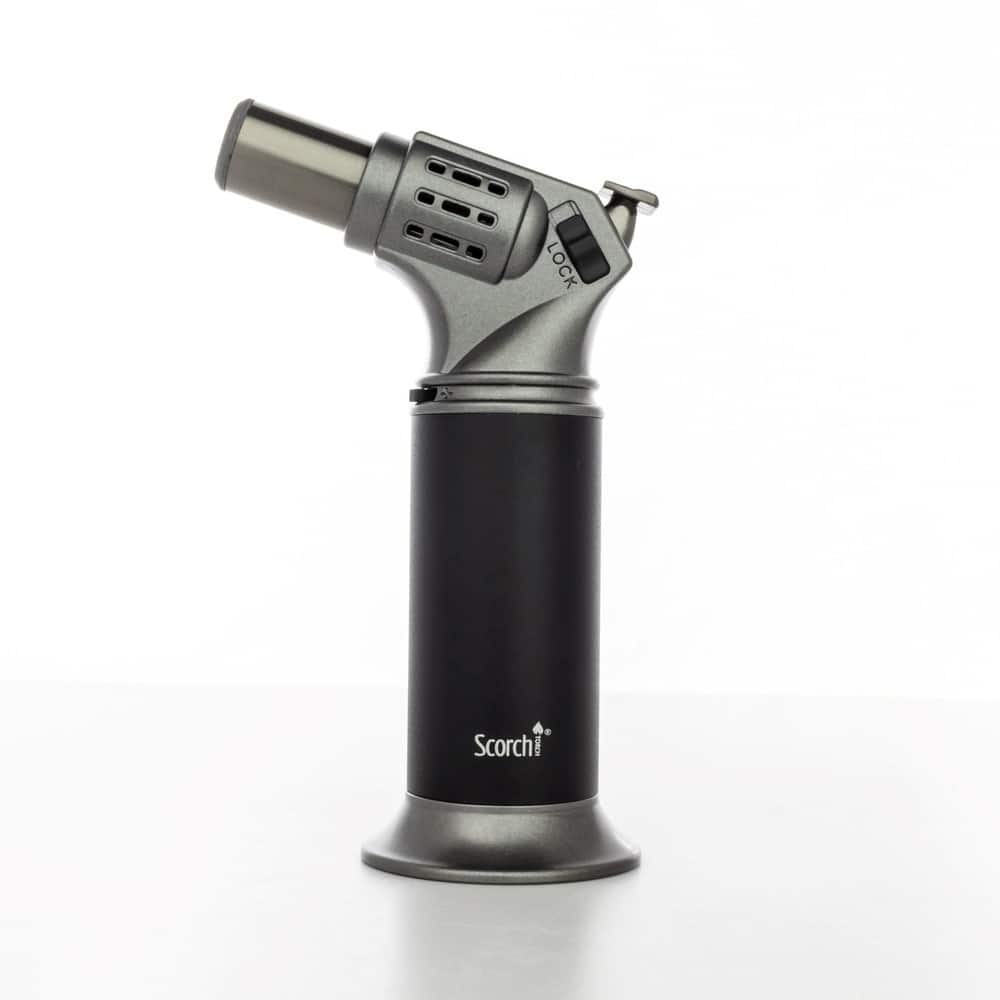 Scorch Torch Revolver - Single Jet Flame Lighter - Black &amp; Gun Metal image