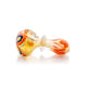 2.5" Silver Fumed Pinwheel Swirl Peanut Spoon Pipe image 1