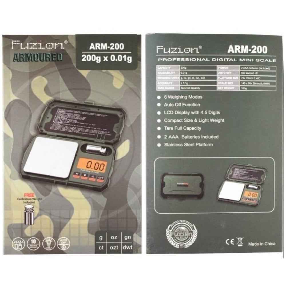 Fuzion ARM-200 Mini Digital Scale - 200g x 0.01g