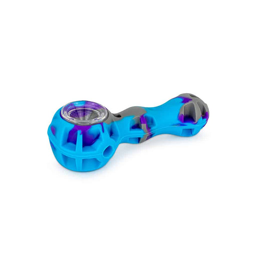 4.5" 3-Piece Silicone Stash Pipe - Mixed Colors image 0