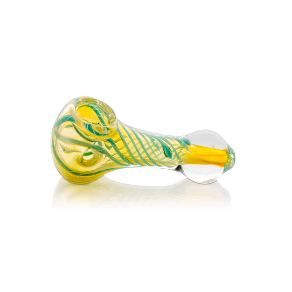 2.5" Silver Fumed Peanut Spoon Pipe image 3