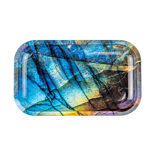 Puff Plate - Blue Labradorite Rolling Tray image 0