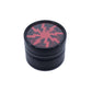 Lightning Bolt 4-Piece Herb Grinder - 63mm - Red image