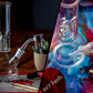 8" Dome Perc Mini Beaker Bong w/ Ice Catcher image 2
