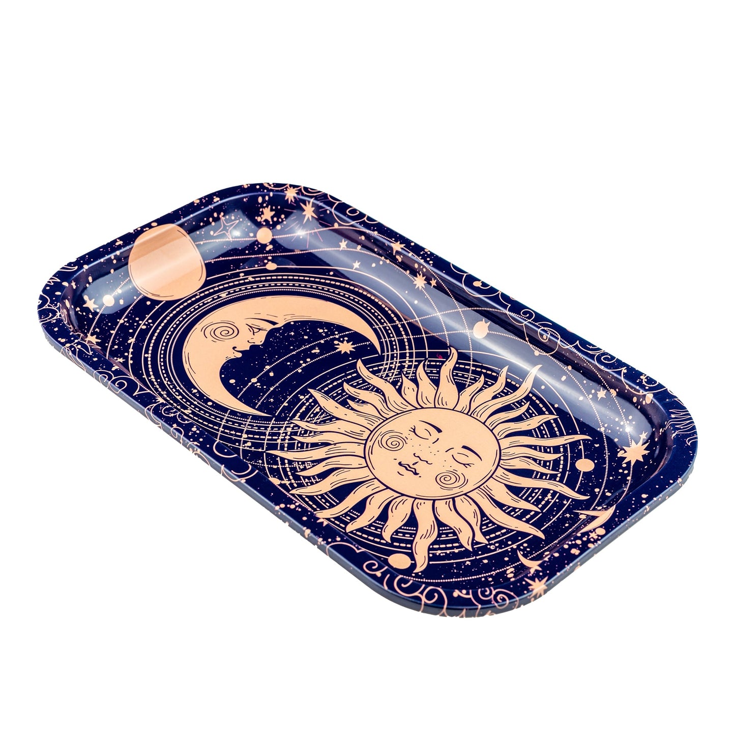 Puff Plate - Sun &amp; Moon Rolling Tray image 1