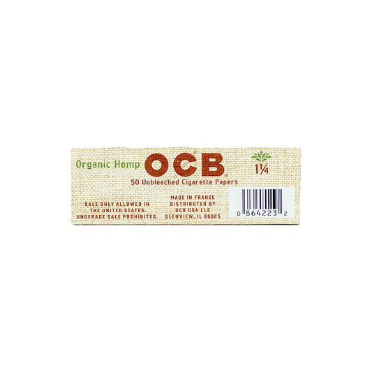OCB Organic Hemp Rolling Papers - 1 1/4" image 1