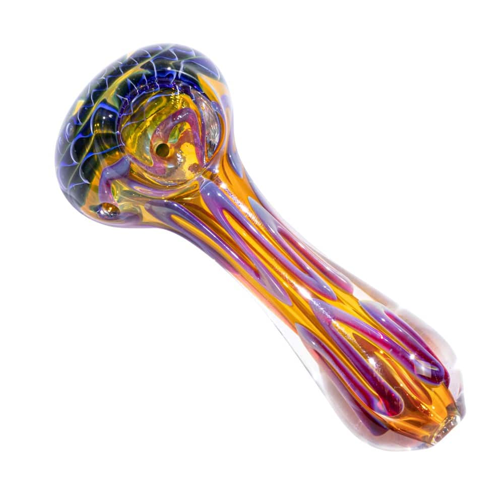 3.5" Gold Fumed Spoon Pipe image 3