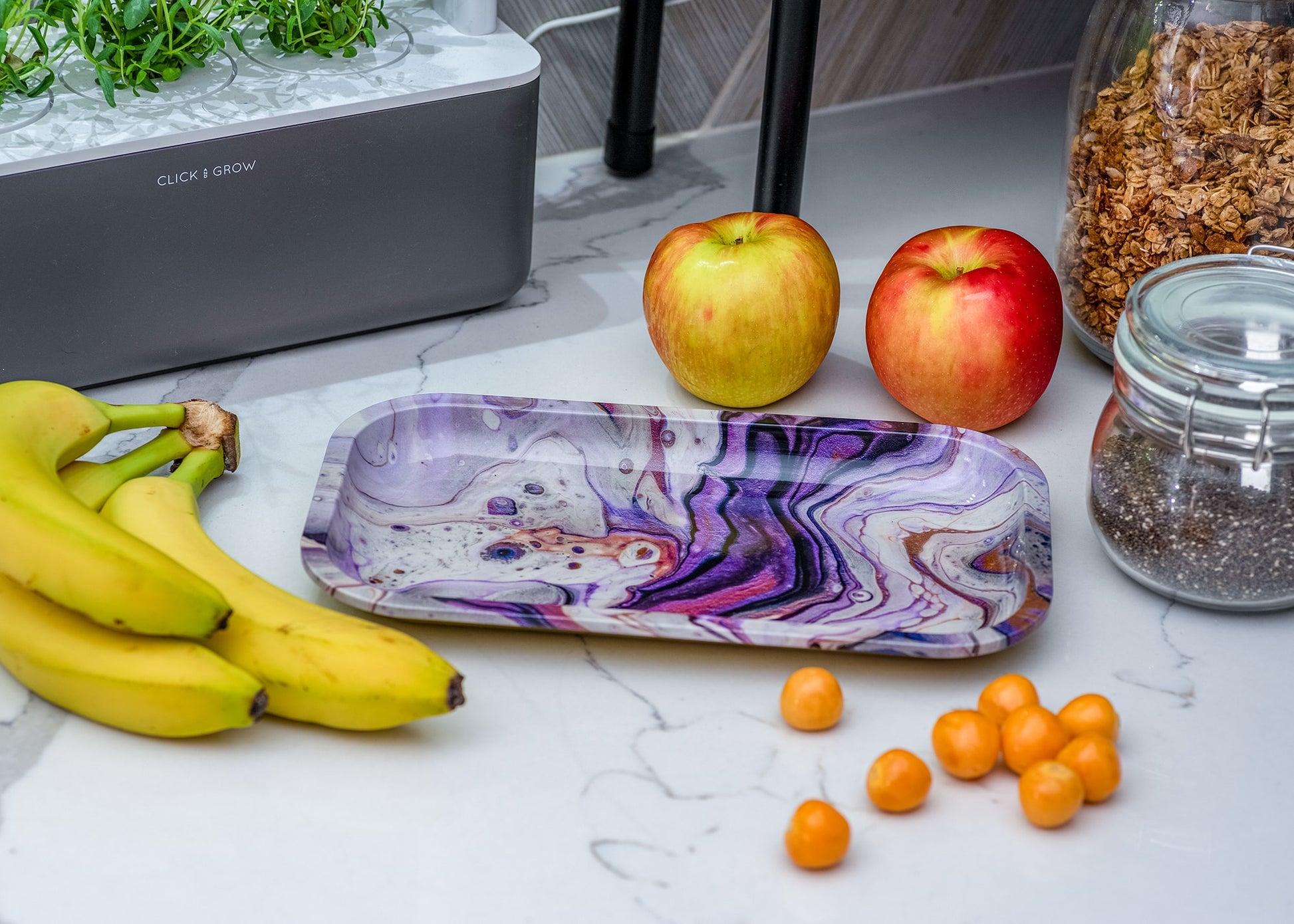 Puff Plate - Amethyst Rolling Tray image 3