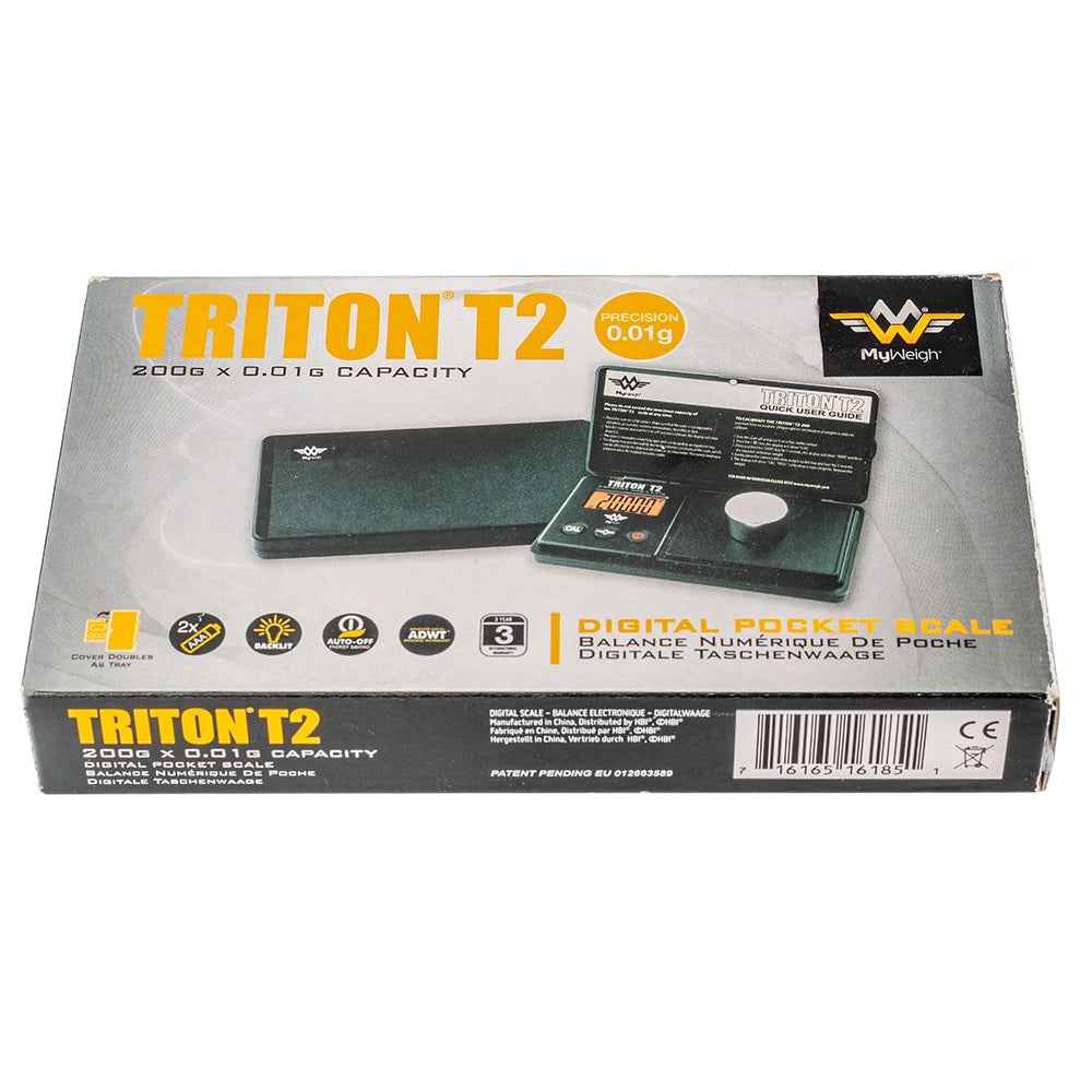 Triton T2-200 Digital Pocket Scale - 200g x 0.01g