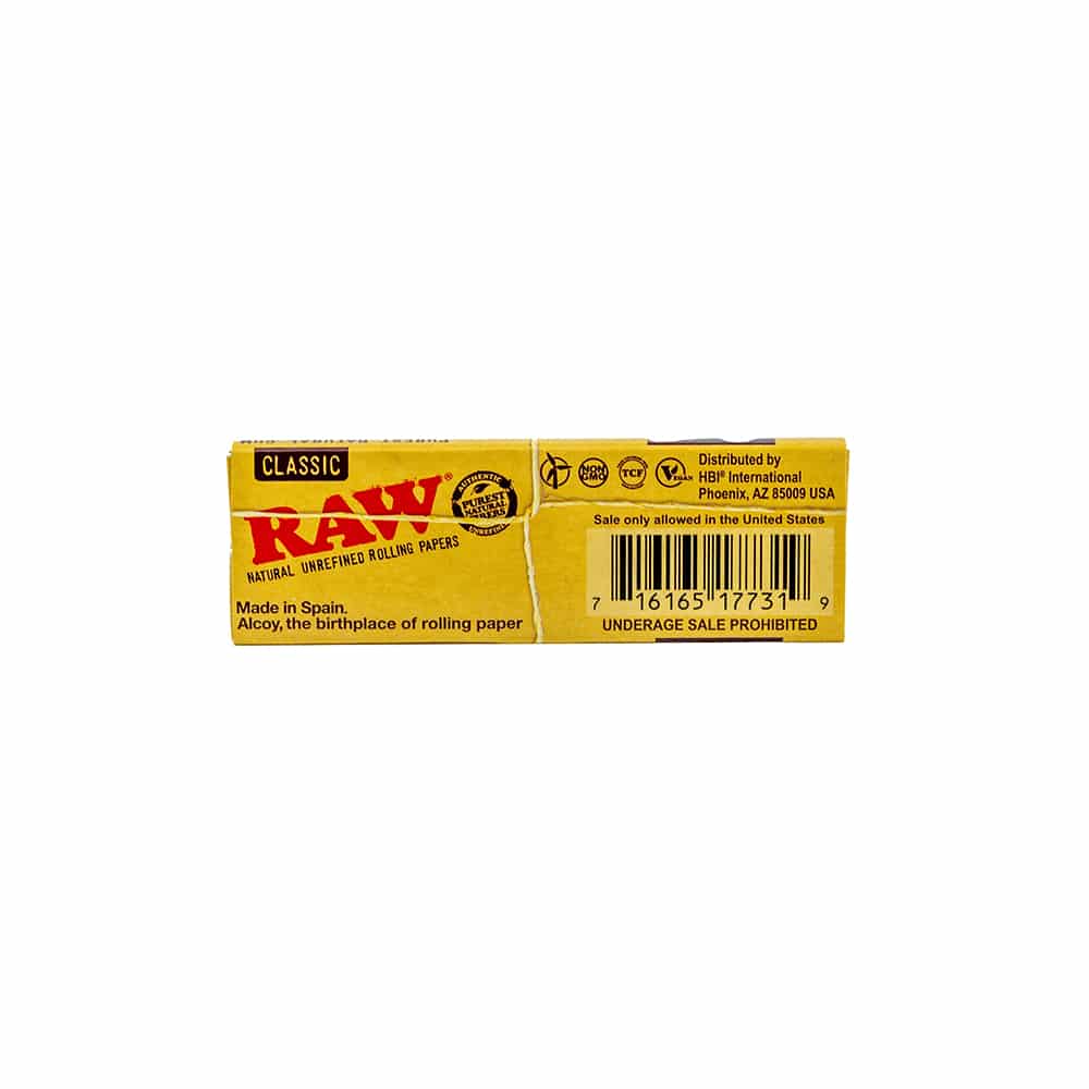 RAW Classic Rolling Papers - 1 1/4" image 1