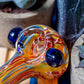 4" Gold Fumed Polkadot Spoon Pipe image 7