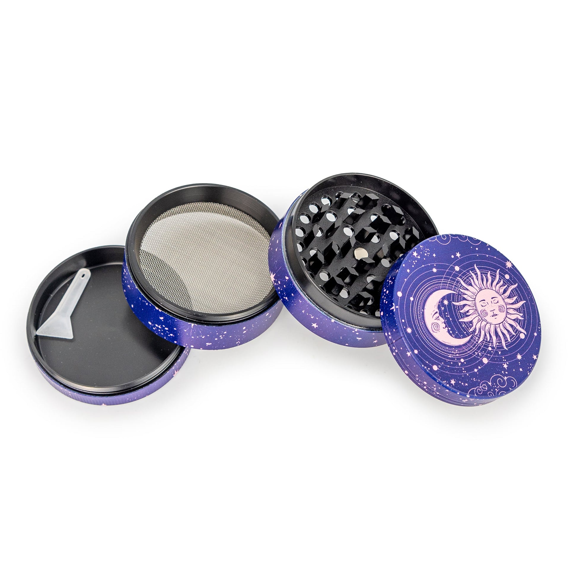Puff Plate Sun &amp; Moon | Matching Tray &amp; Grinder Set image 6