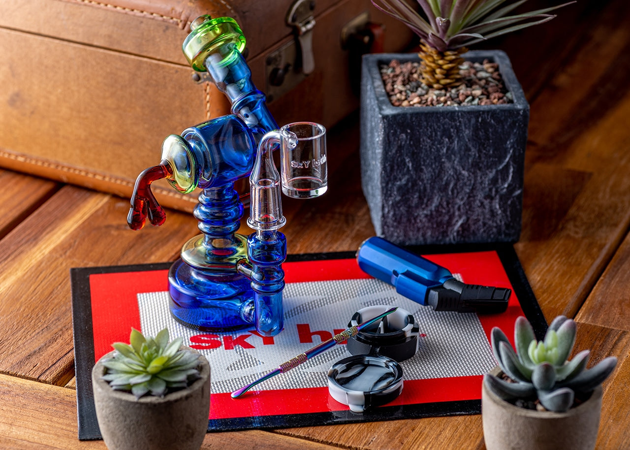 6.5" Honey Drop Inline Perc Dab Rig image 4
