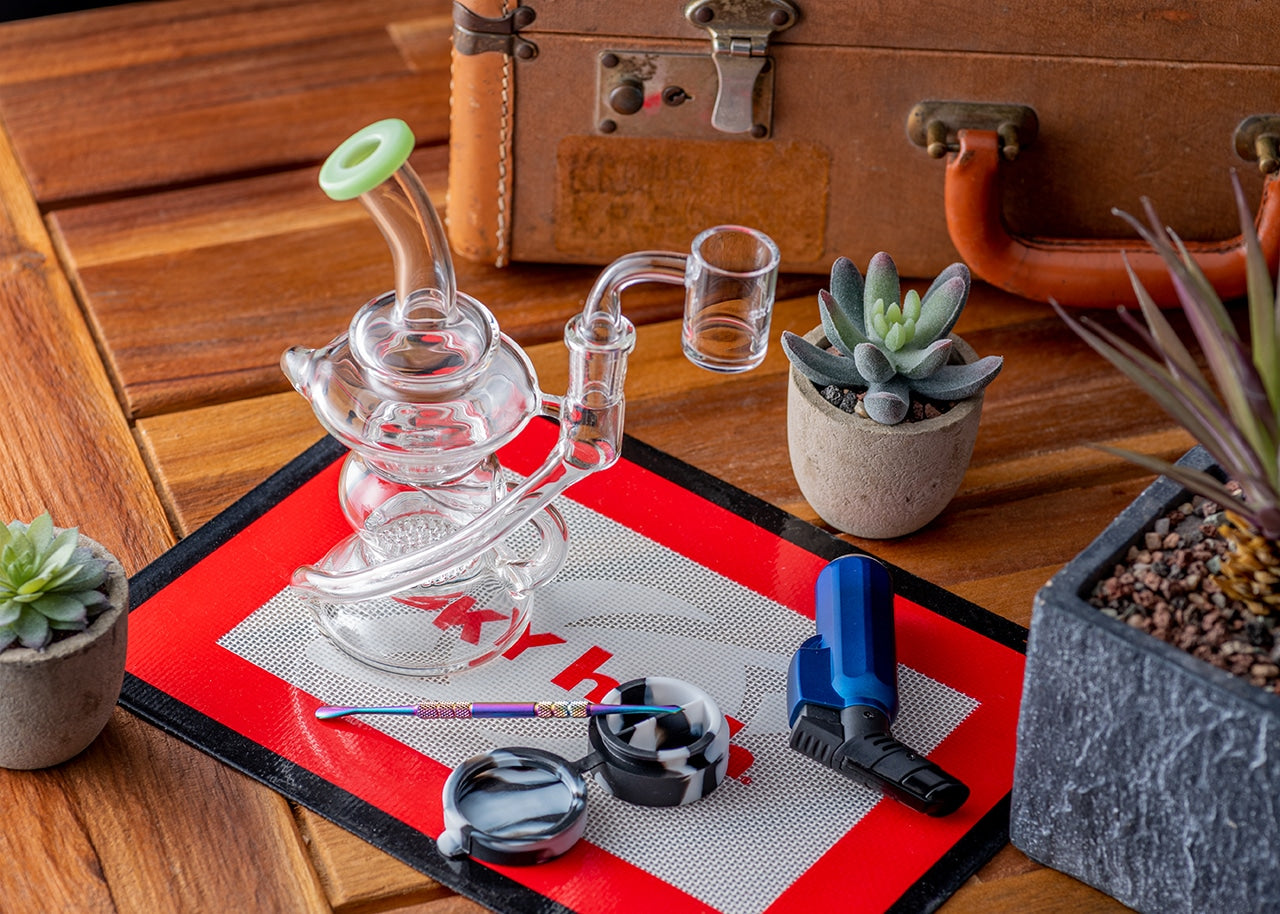 6.5" Honeycomb Recycler Dab Rig image 5
