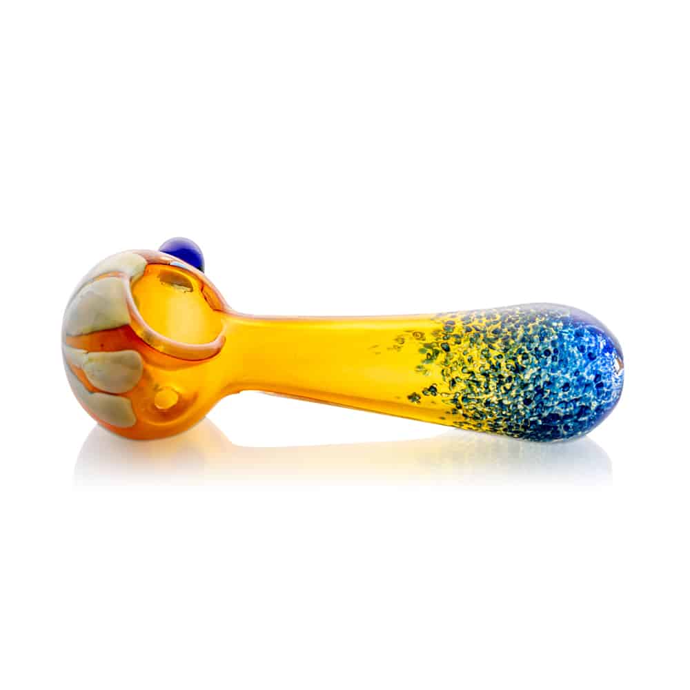 4" Mixed Silver & Gold Fumed Frit Accent Spoon Pipes image 5