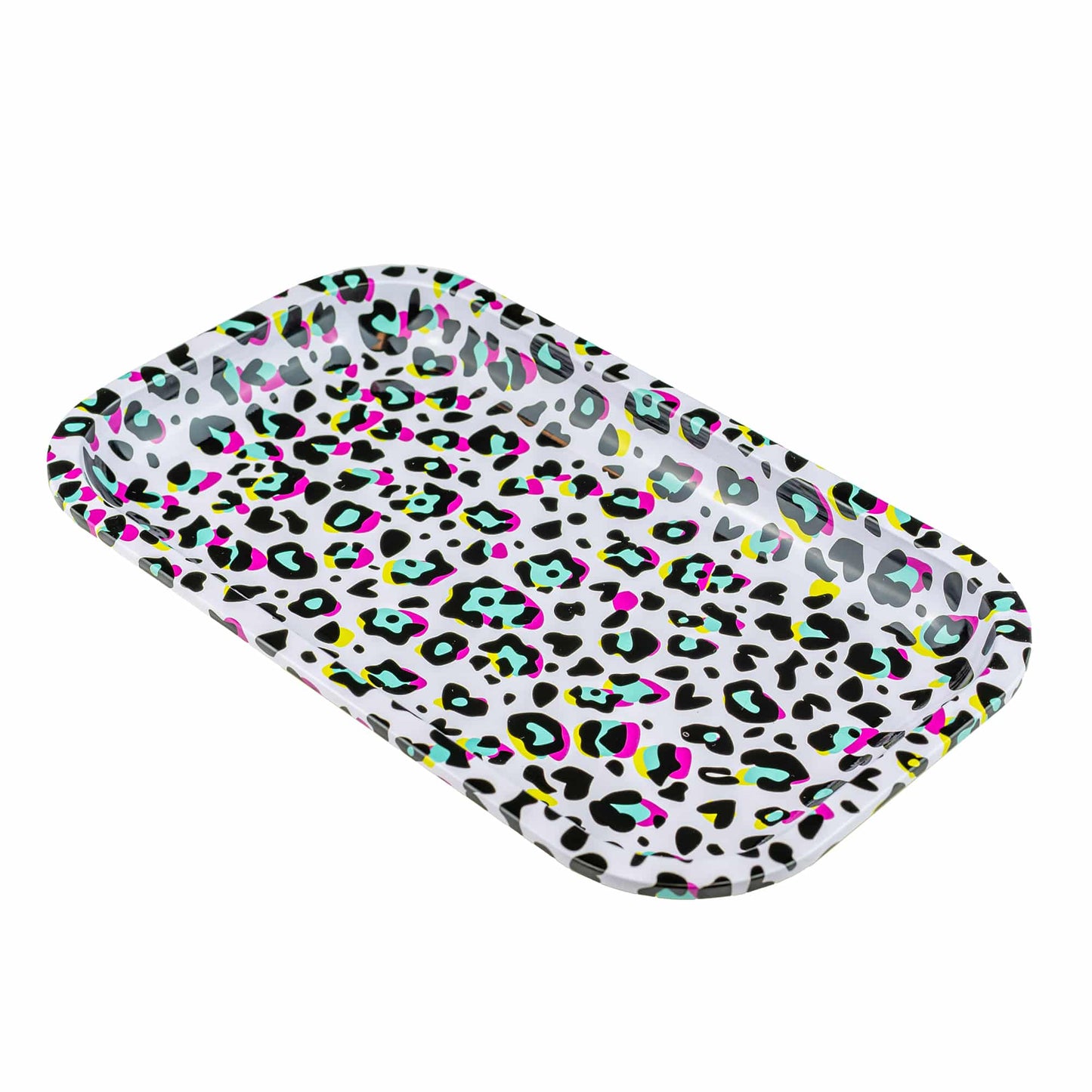 Puff Plate - '80s Leopard Print Rolling Tray image 1