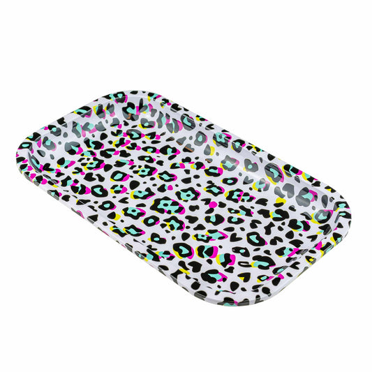 Puff Plate - '80s Leopard Print Rolling Tray image 1