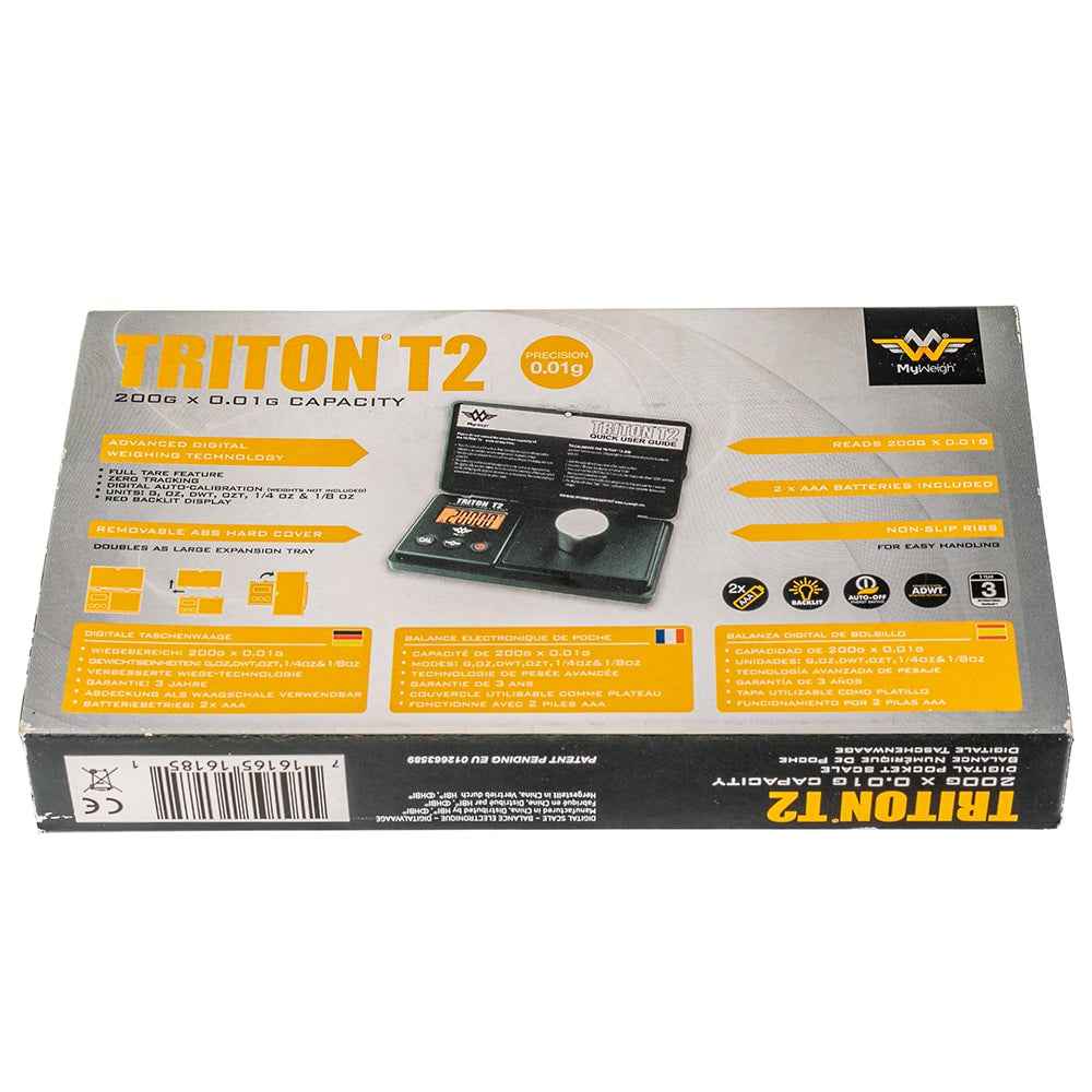 Triton T2-200 Digital Pocket Scale - 200g x 0.01g