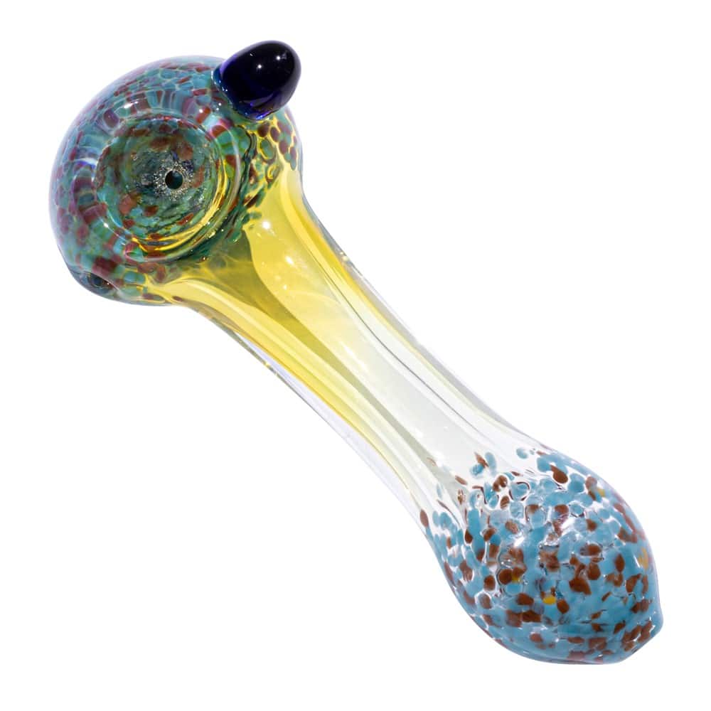 4.5" Silver Fumed Spoon Pipe image 2