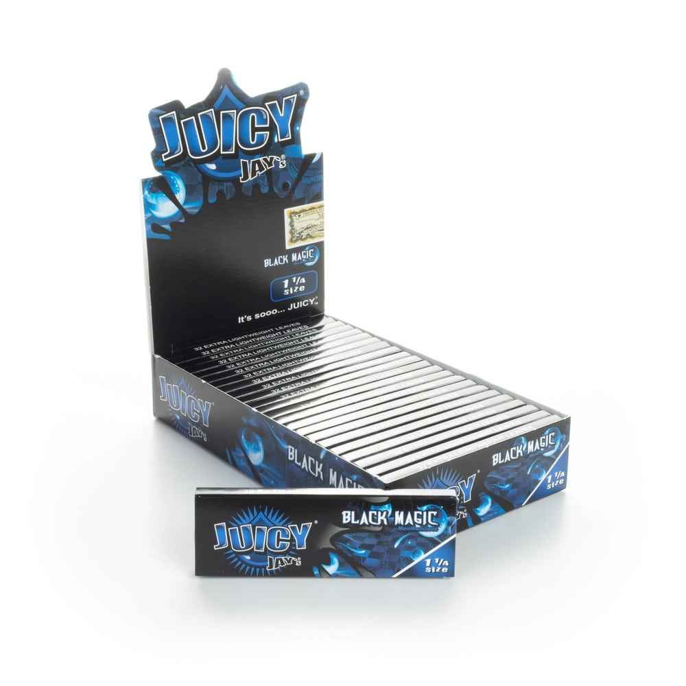Juicy Jay's Rolling Papers - Black Magic - 1 1/4"