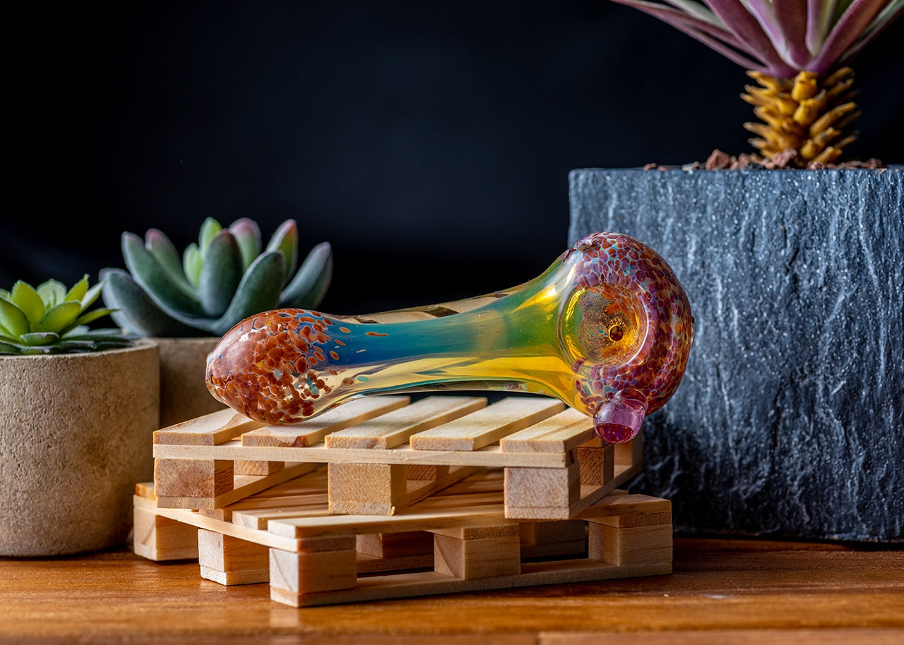 4.5" Silver Fumed Spoon Pipe image 10