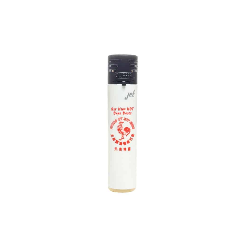Sriracha Hot Sauce Clipper Jet Lighter - White image