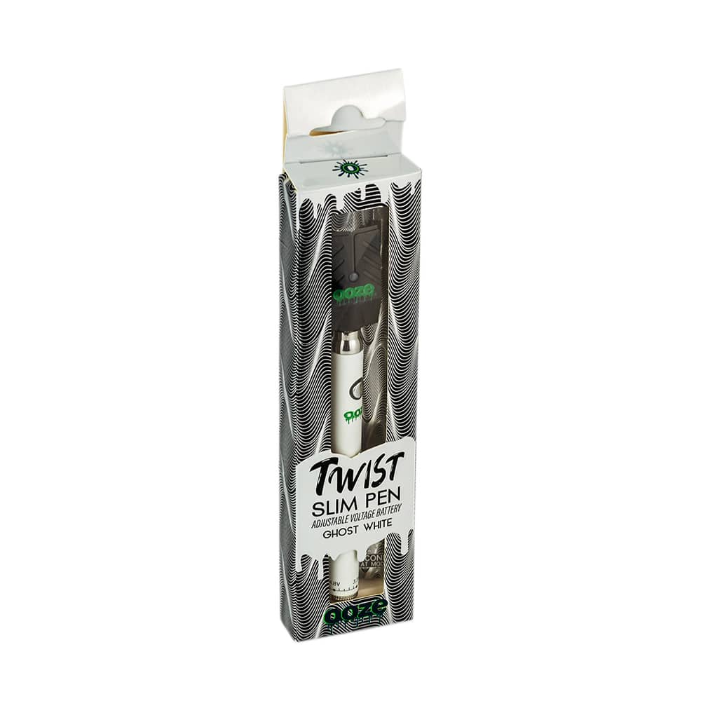 Ooze Slim Pen TWIST Battery w/ USB Charger - 510 Threading - Ghost White image