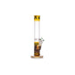HVY Glass 10" Gold Swirl Straight Tube Bong image 1