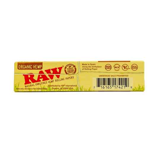 RAW Organic Hemp Rolling Papers - King Size Slim image 1