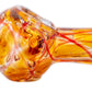 4.5" Gold & Silver Fumed Double Dotted Net Design Spoon Pipe image 6