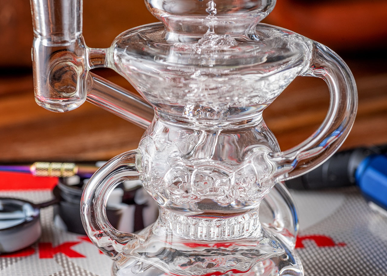 6.5" Honeycomb Recycler Dab Rig image 4
