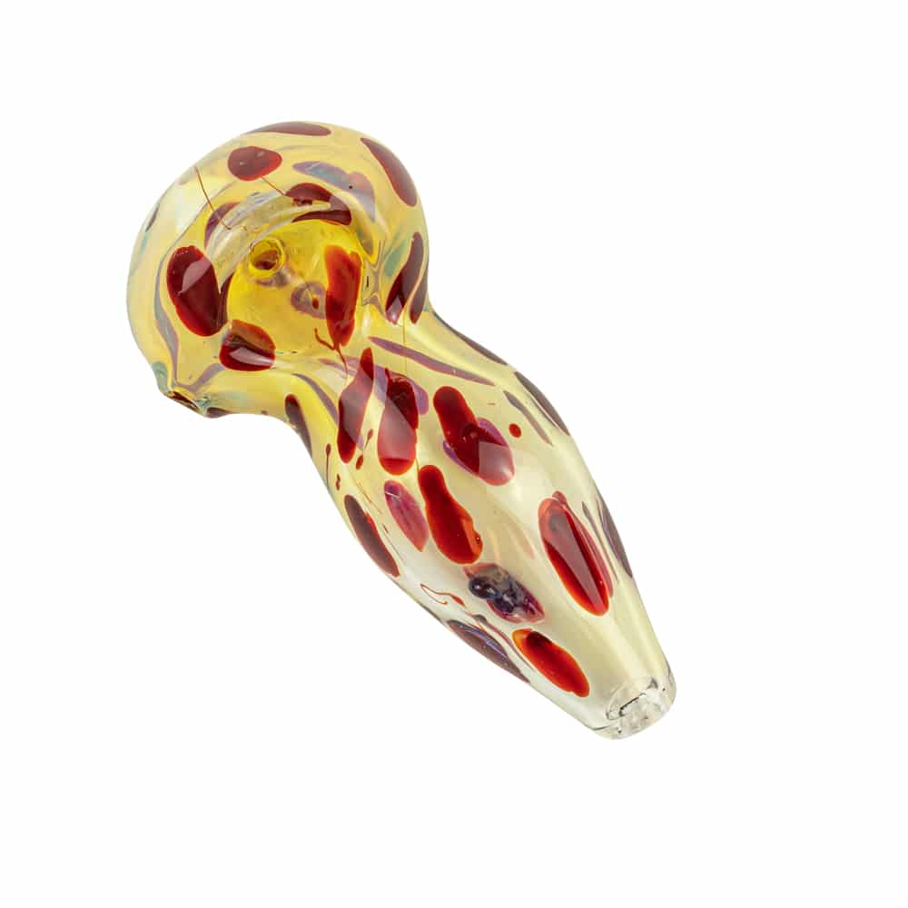 3.5" Silver Fumed Polkadot Spoon Pipe image 5