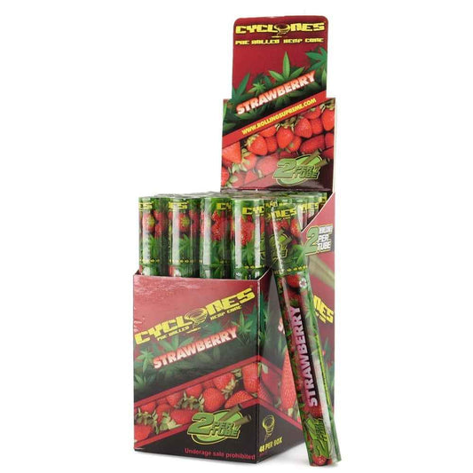 Cyclones Hemp Pre-Rolled Cones - Strawberry
