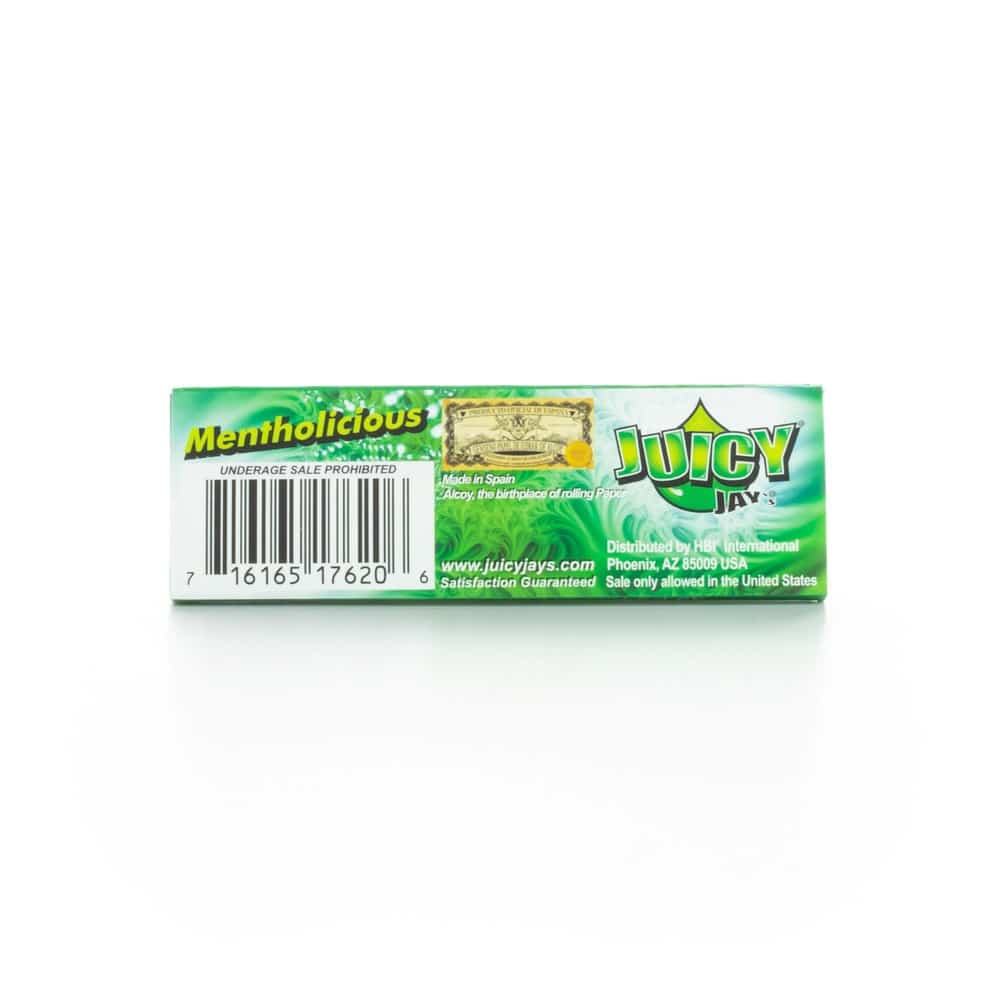 Juicy Jay's Rolling Papers - Green Trip Menthol - 1 1/4" image 2