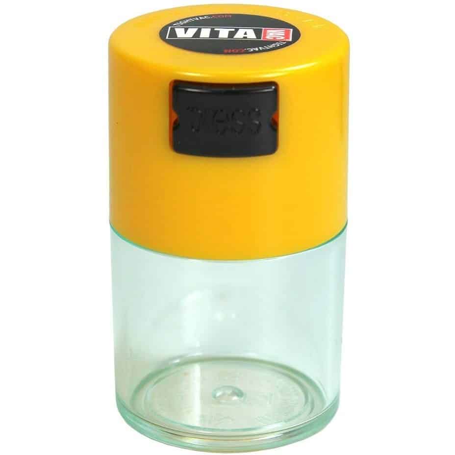 Vitavac Vacuum Sealed Container - Yellow &amp; Clear image