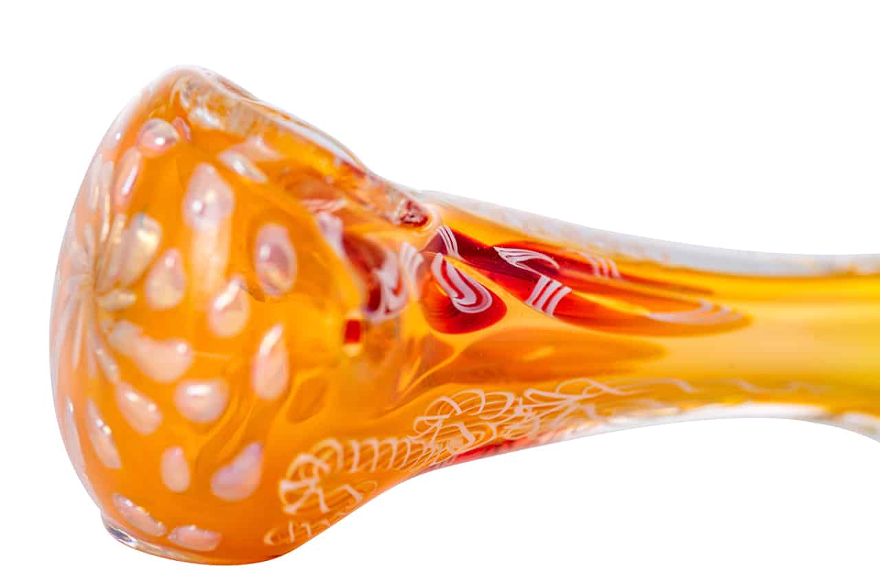 3.5" Gold Fumed Design Spoon Pipe image 5