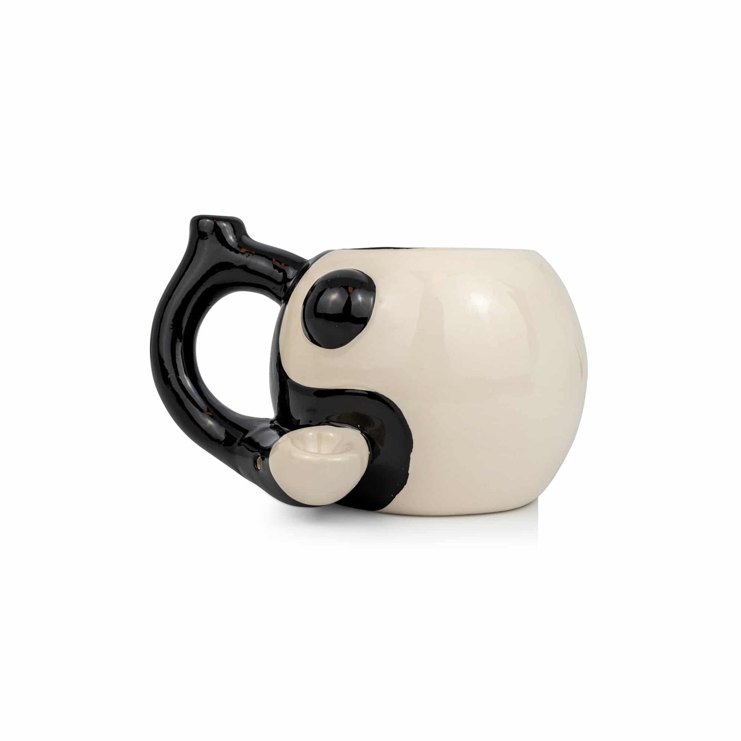 Ceramic Coffee Mug Pipe - 10.5oz Yin &amp; Yang image 0