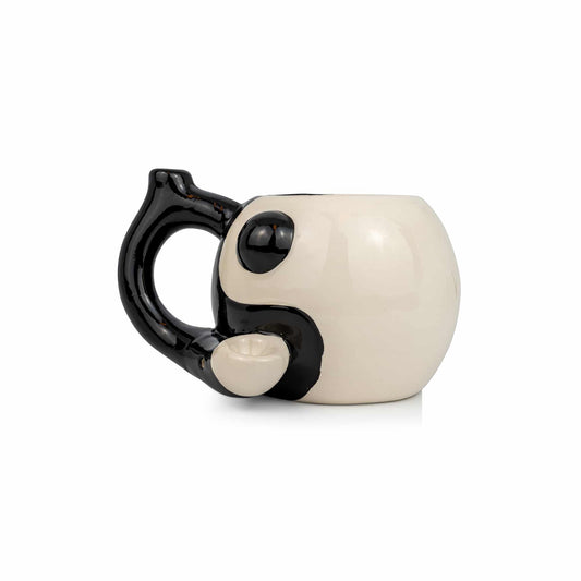 Ceramic Coffee Mug Pipe - 10.5oz Yin &amp; Yang image 0