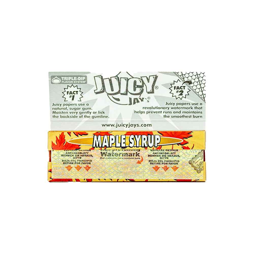 Juicy Jay's Rolling Papers - Maple Syrup - 1 1/4"