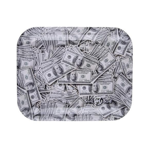 Skunk Rolling Tray - Benjamins image 0