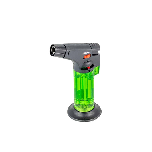 GSTAR - Single Jet Flame Torch Lighter - Transparent w/ Stand image 0